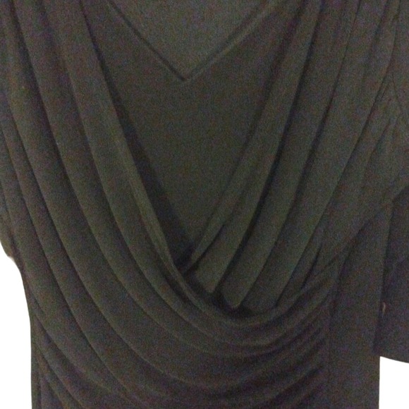 Timeless Blk. Shapewear Dress b-slim Pullover Crossover Drape Bodice Cocktail 2X - Picture 4 of 9